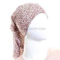 Brown and White Leopard Print Bandana - Multifunctional