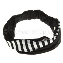 Stripe Black Headwrap