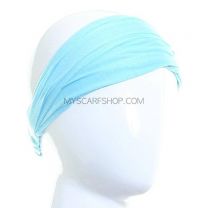 Jersey Headwrap Plain Blue