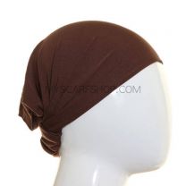 Jersey Headwrap Plain Brown