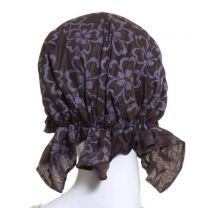 Brown Large Floral Headwrap