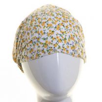 Yellow Small Flowers Cotton Headwrap