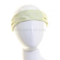Extra Wide Headband - Green Swirls 