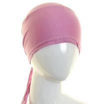 Tie Back Hijab Bonnet Lavender Pink Al Amira