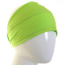 Cotton Under Scarf Lime Green Headband (Egyptian Bonnet)