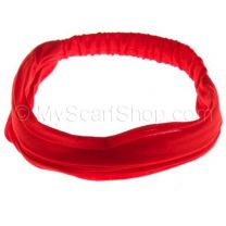 Plain Red Jersey Headwrap