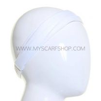 Jersey Headwrap Plain White