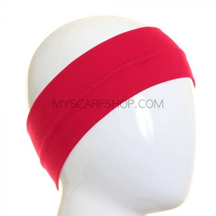 Wide Headband Red, Headbands